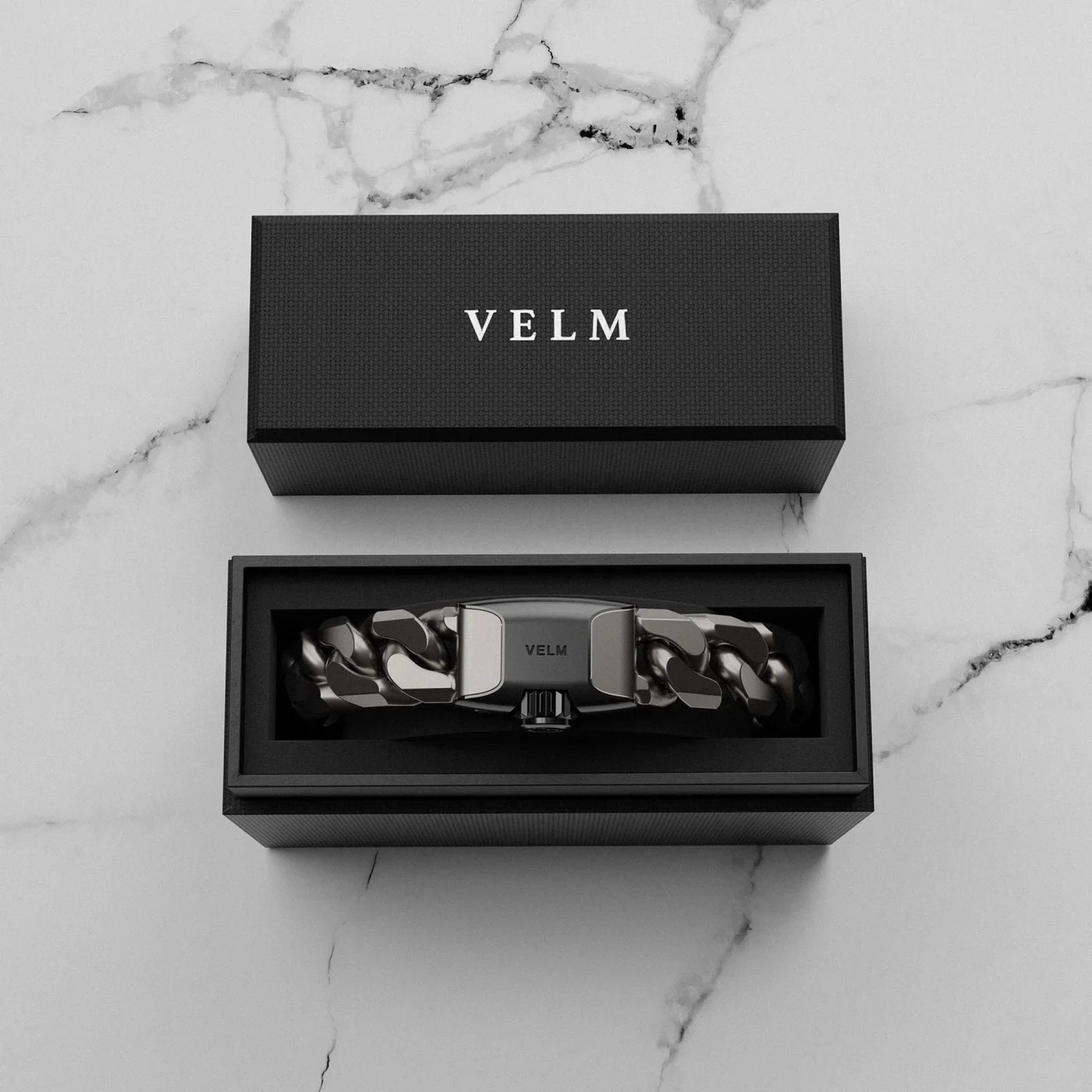 Премиальный мужской титановый браслет-цепочка Malibu Titanium Bracelet